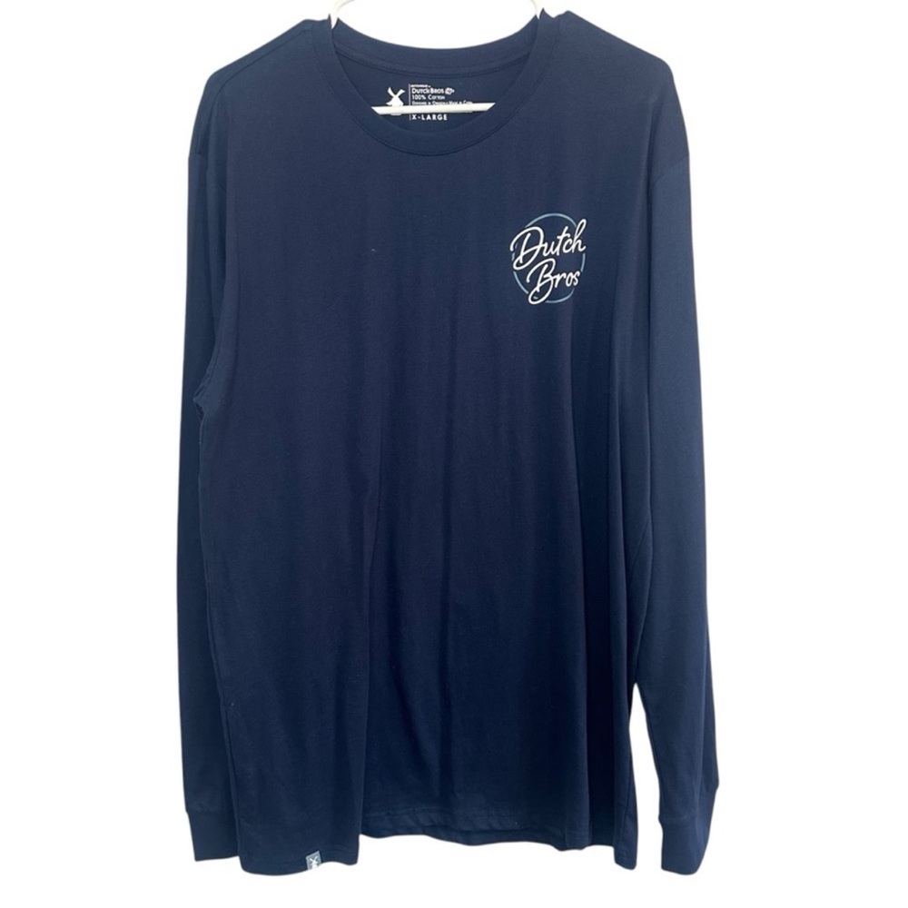 Dutch Bros SMALL Navy Blue Long Sleeve Tee DB 1992